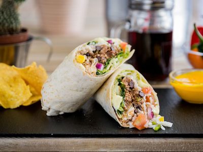 burrito vegano Carnitas