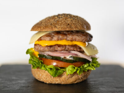 Hamburguesa proteica con doble patty