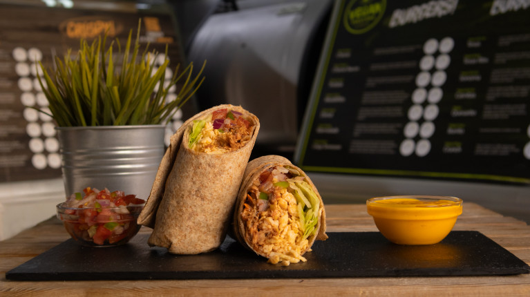 Burrito proteico burger